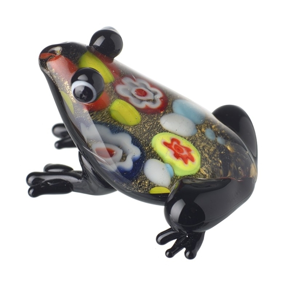 Glass Decorated Frog