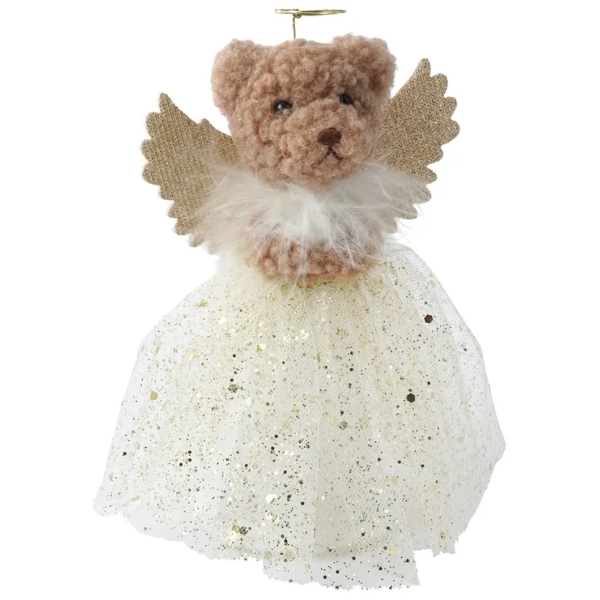 Gold Teddy Bear Tree Topper