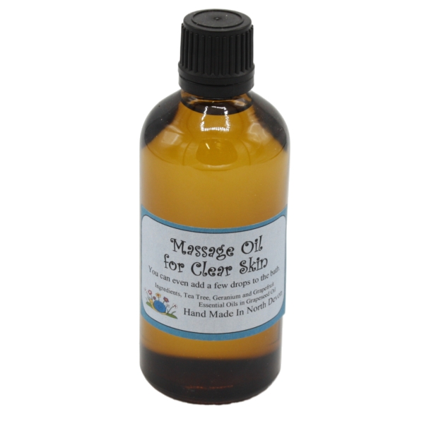 Clear Skin Massage Oil / Bath Oil - 100 ml