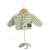 Crochet Sage Green Cardigan, Embellished with Hedge Hog, , Size 6-12 Months - view 1