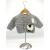 Crochet Grey Cardigan, Embellished with Sheep, White, Size 0-3 Months - view 1