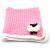 Crochet Pink Blanket, Embellished with Sheep, White, Size  - view 2