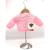 Crochet Pink Cardigan, Embellished with Sheep, White, Size 1-2 Years - view 1