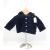 Crochet Navy Blue Hoodie, Embellished with Multi Coloured Buttons, , Size 3-6 Months - view 1