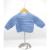 Crochet Mid Blue Cardigan, Embellished with Red Sail Boat, With White Sail, Size 2-3 Years - view 2