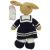 Hand Knitted Rabbit wearing a Sailors outfit  - view 2