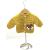 Crochet Mustard Cardigan, Embellished with Fox, , Size 1-2 Years - view 1