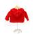 Crochet Red Hoodie, Embellished with Multi Coloured Buttons, , Size 3-6 Months - view 2