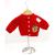 Crochet Red Cardigan, Embellished with Reindeer, , Size 6-12 Months - view 1